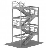 Escalas y escaleras de acceso de FIBRA DE VIDRIO